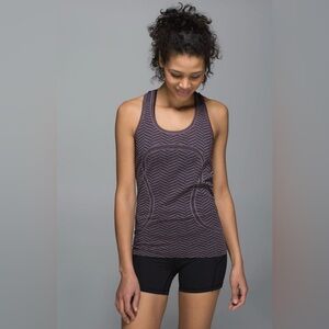Lululemon Run Swiftly Tank in Heathered Black Cherry